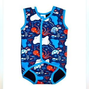 Baby Wrap 🐳 Under the Sea 🐙 Wetsuit by Splash About 🪼 NWT 🐠 Size M 6-18 mos